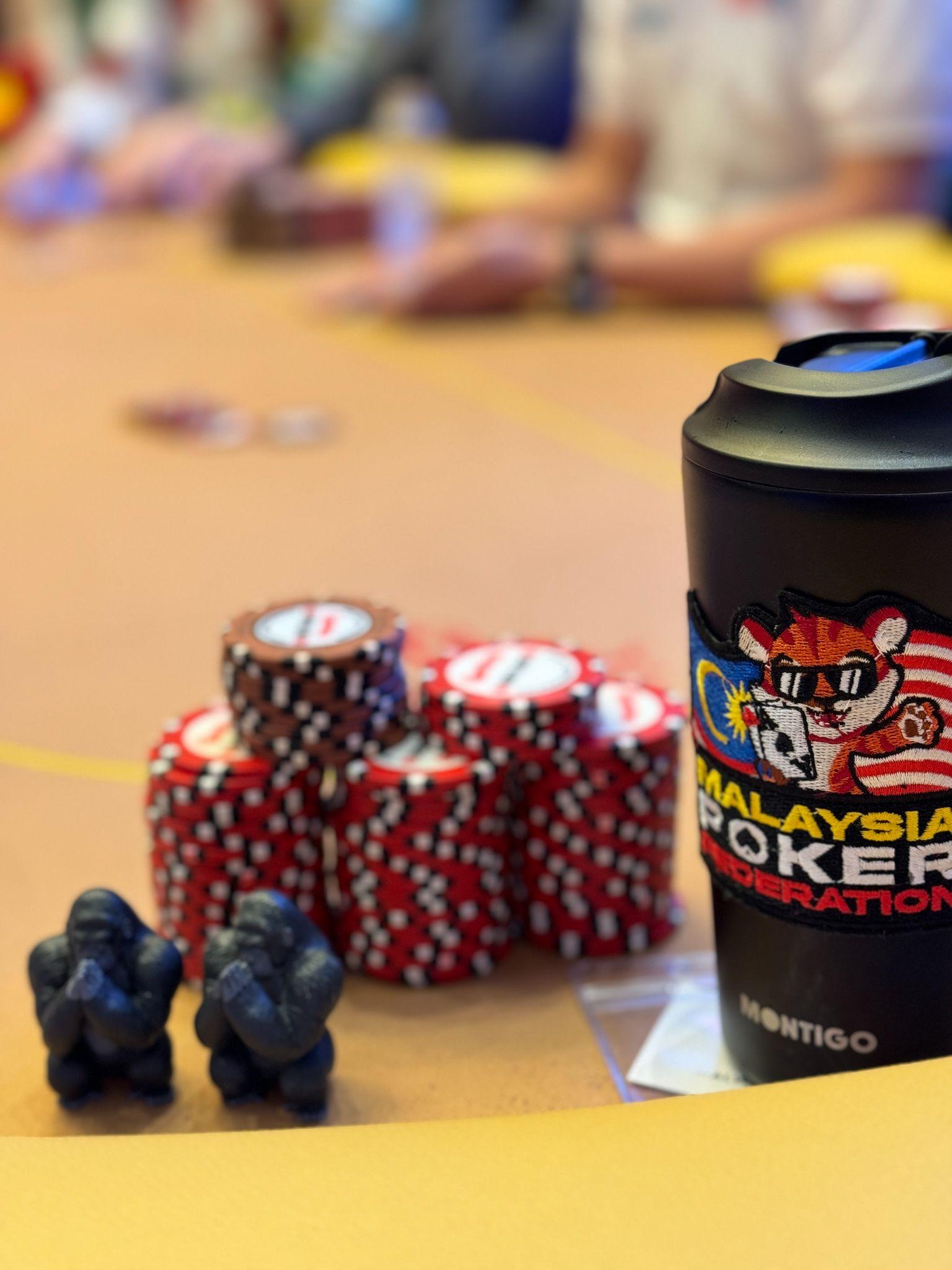 picture of poker chips and gorilla token